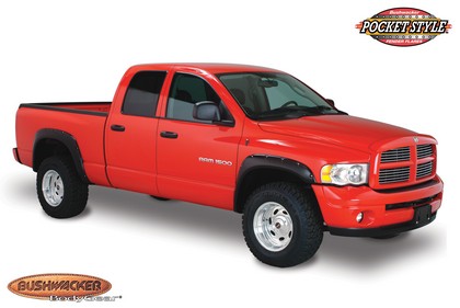 Bushwacker Pocket Style Fender Flare Kit 02-09 Dodge Ram Pickup - Click Image to Close